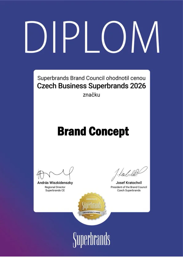 Agentuře BRAND CONCEPT se podařilo získat ocenění CZECH BUSINESS SUPERBRANDS.