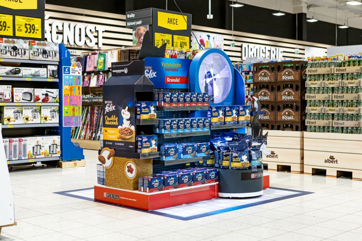 Shop-in-shop Purina Felix: hravost i emoce, které fungují na prodejní ploše