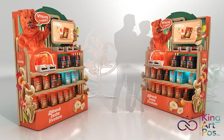 Změna, která je vidět: King Art POS představují novou generaci instore komunikace v Globusu pro Grizly